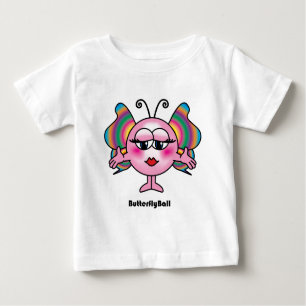 Camiseta De Bebé Bola de la mariposa