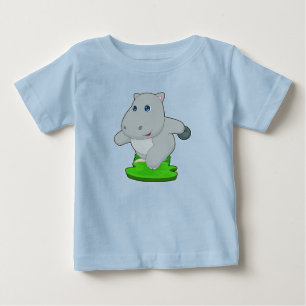 Camiseta De Bebé Bola Hippo Bowling