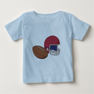 Camiseta De Bebé Bola roja del casco de fútbol americano n