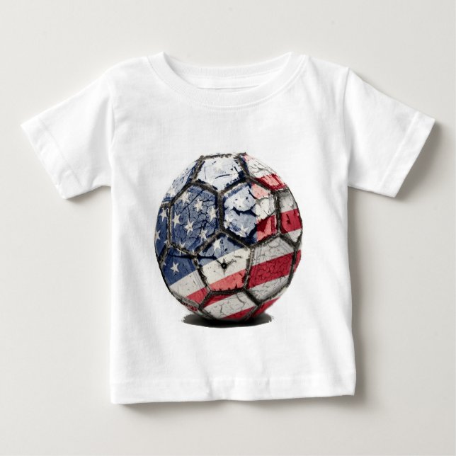 Camiseta De Bebé Bola vieja de los E.E.U.U. (Anverso)