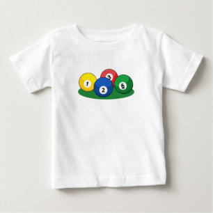 Camiseta De Bebé Bolas de billar de billar de Billiard