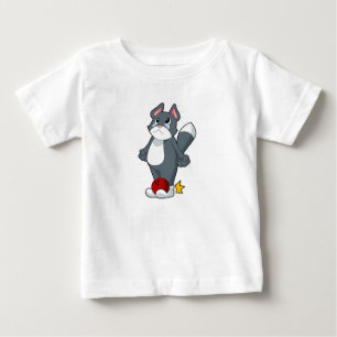 Camiseta De Bebé Bolas de bolos para el gato