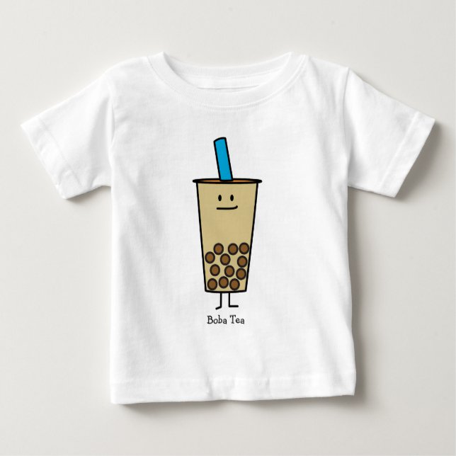Camiseta De Bebé Bolas de la tapioca del té de la leche de la perla (Anverso)