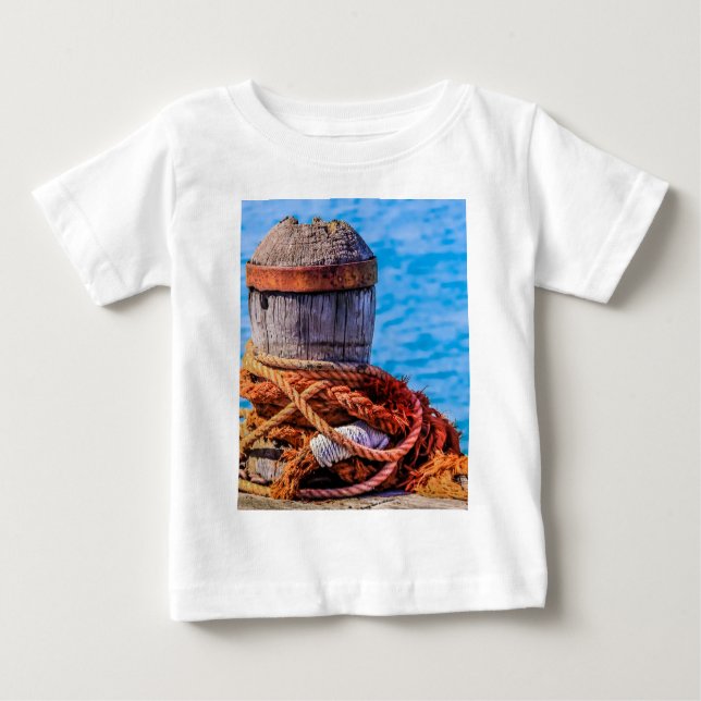 Camiseta De Bebé Bollard de amarre antiguo (Anverso)