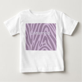 Camiseta De Bebé Bolsa con estampado de cebra púrpura