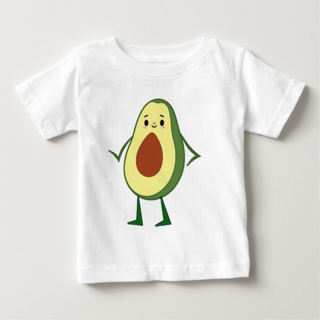 Camiseta De Bebé Bolsas de aguacate de kawaii (Anverso)