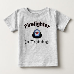 Camiseta De Bebé Bombero en el entrenamiento