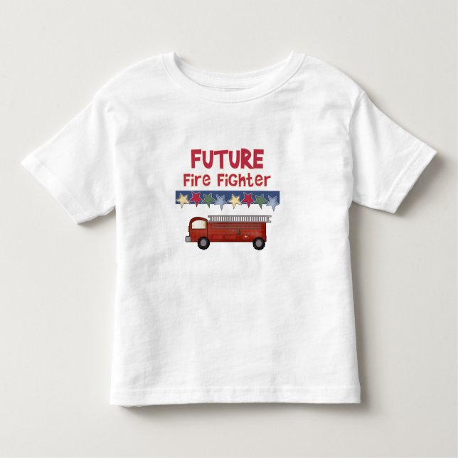 Camiseta De Bebé Bombero futuro (Anverso)
