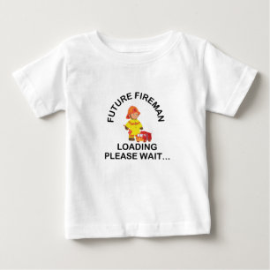 Camiseta De Bebé Bombero Futuro Cargando Por favor espere...,Regalo