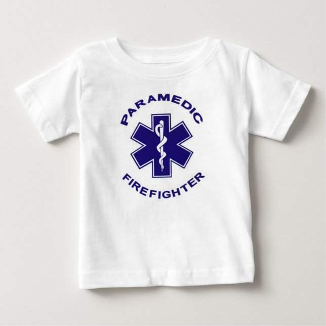 Camiseta De Bebé Bombero paramédico (Anverso)