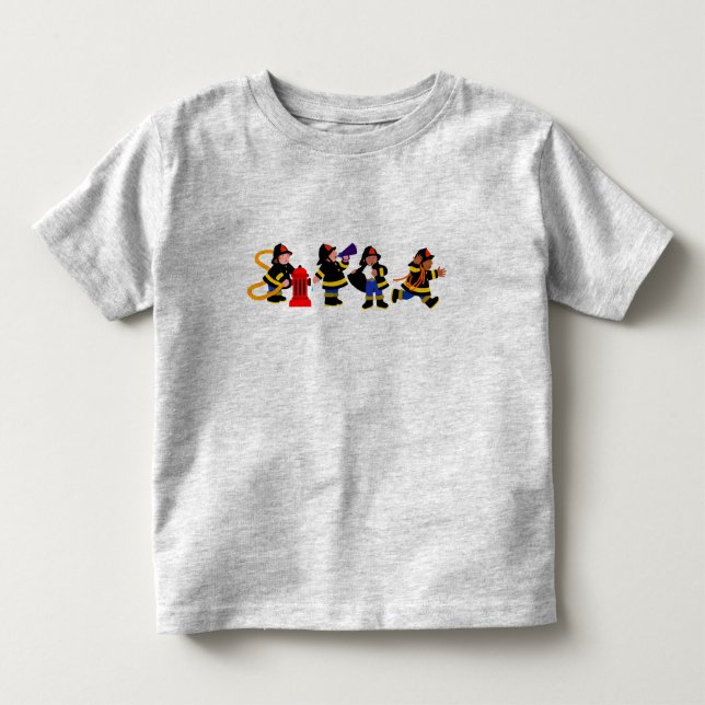 Camiseta De Bebé Bomberos ocupados (Anverso)