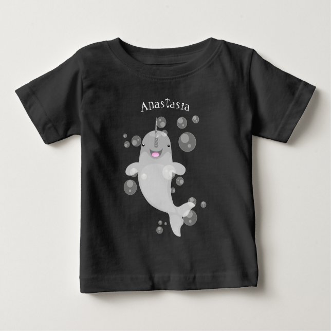Camiseta De Bebé Bombillas de narguile alegres, ilustracion persona (Anverso)