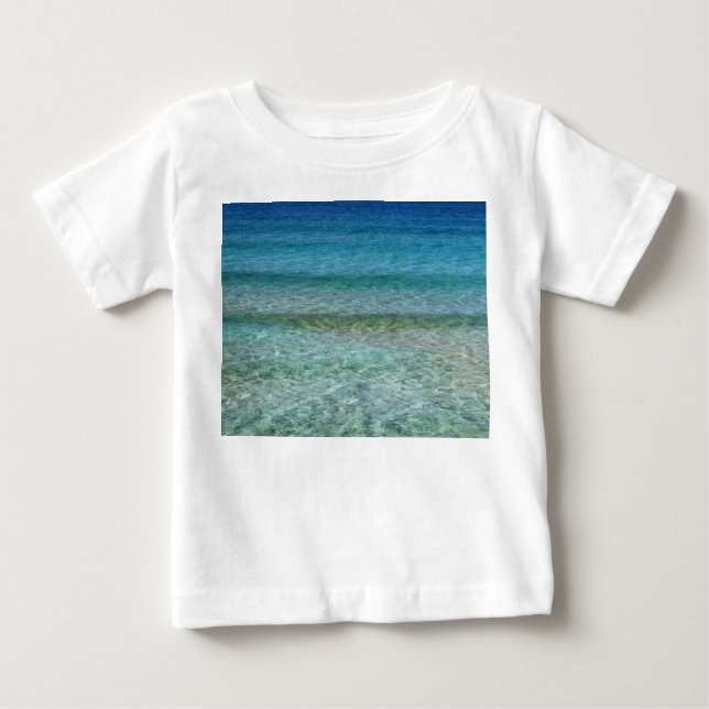 Camiseta De Bebé Bonita playa de arena (Anverso)