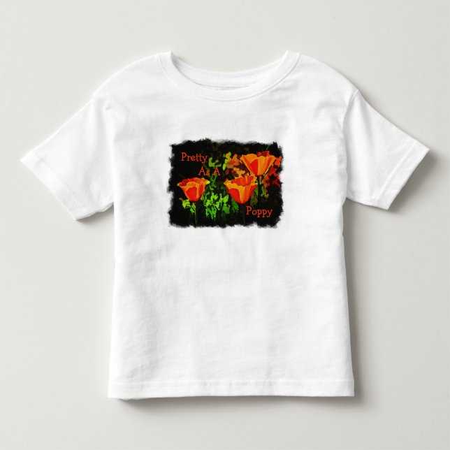Camiseta De Bebé Bonito como amapola (Anverso)