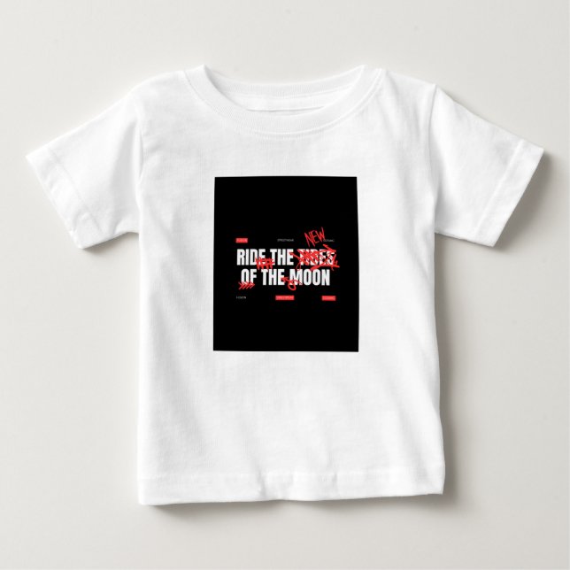 Camiseta De Bebé Bonito de la luna  (Anverso)