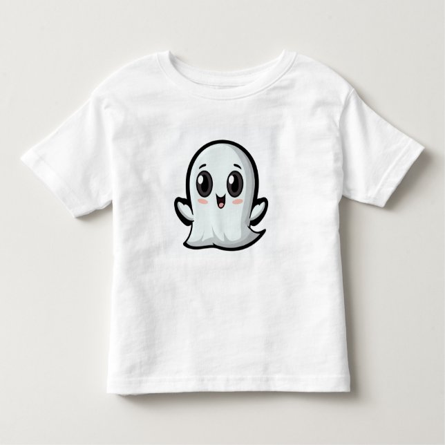 Camiseta De Bebé bonito fantasma para Halloween (Anverso)