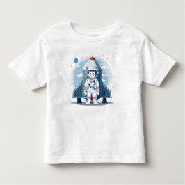 Camiseta De Bebé bonito gato astronauta