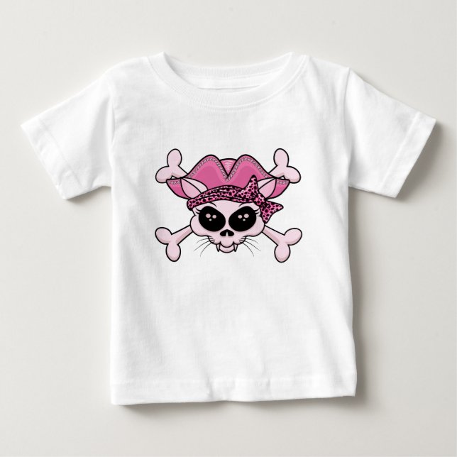 Camiseta De Bebé Bonito Pirate Kitty (Anverso)