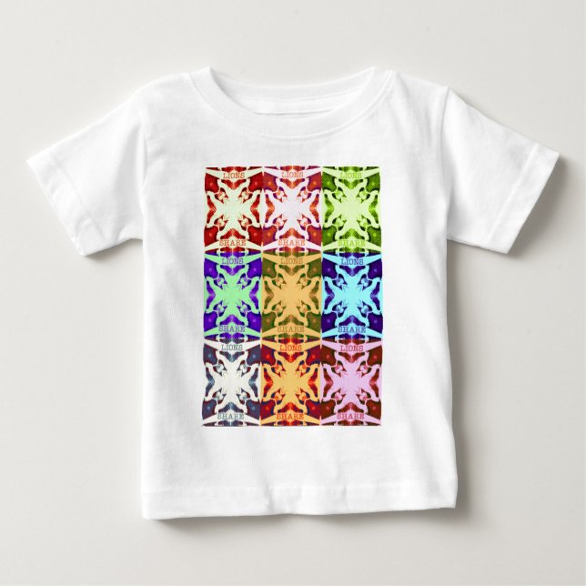 Camiseta De Bebé Bonito y encantador diseño de arte pop africano (Anverso)