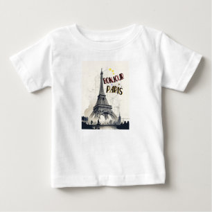 Camiseta De Bebé Bonjour Skyline Marathon Paris