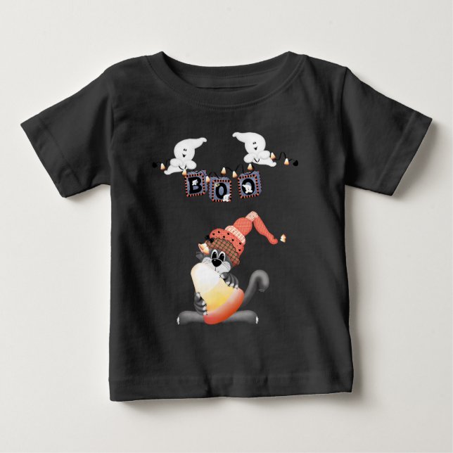 Camiseta De Bebé Boo Baby Halloween (Anverso)