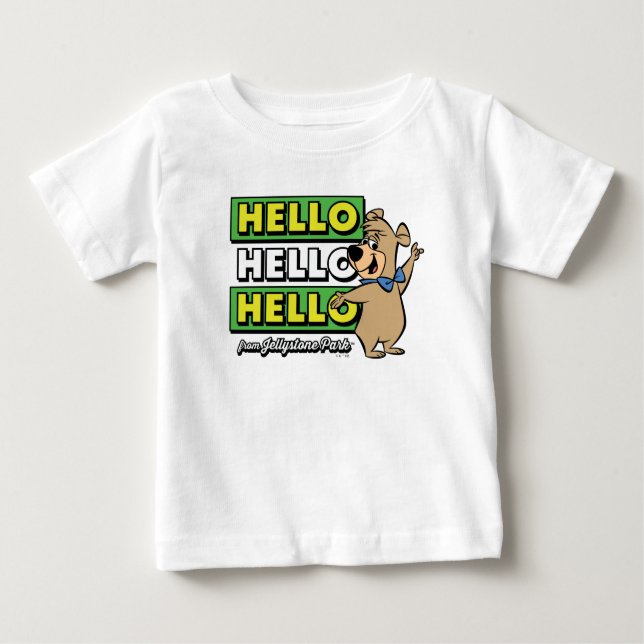 Camiseta De Bebé Boo-Boo Bear Hola Hola Desde Jellystone (Anverso)