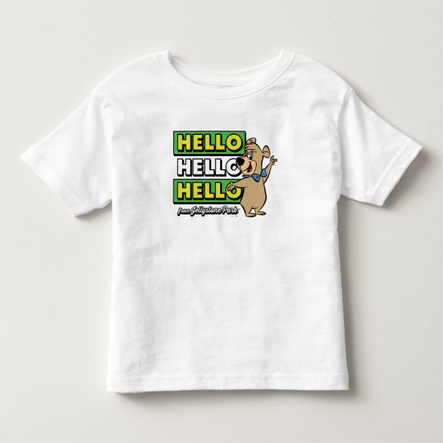 Camiseta De Bebé Boo-Boo Bear Hola Hola Desde Jellystone (Anverso)