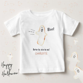 Camiseta De Bebé Boo Cute Fantasma Espeluznante Halloween