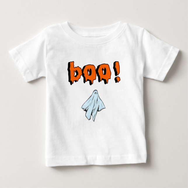 Camiseta De Bebé Boo Cute Ghost (Anverso)