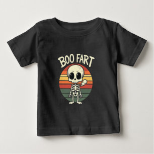 Camiseta De Bebé Boo fart Funny Spooky Pastel Ghost Gótico Retro