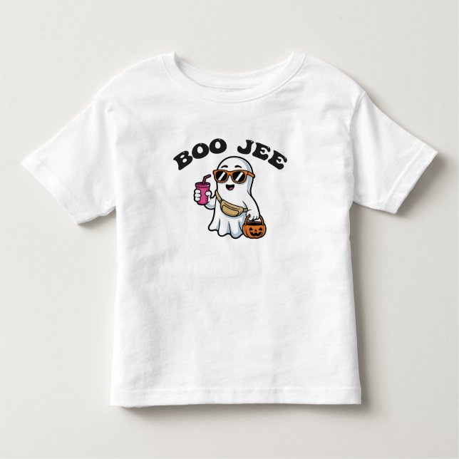 Camiseta De Bebé BOO-JEE Ghost – Funny Boujee Halloween Design (Anverso)