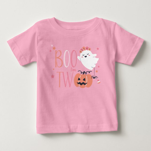 Camiseta De Bebé Boo, me vuelvo dos cumpleaños (Anverso)