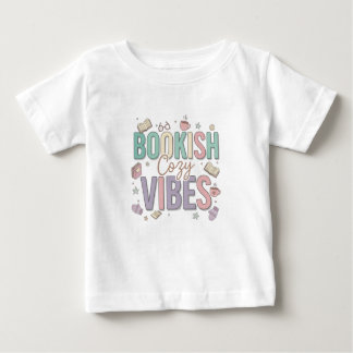 Camiseta De Bebé Bookish Cozy Vibes Pastel Art