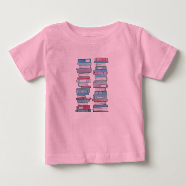 Camiseta De Bebé Bookstack Baby Tutu (Anverso)