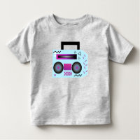 Boom Box 90s 80s Music Hip Hop Toddler Bodysuit