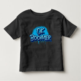 Camiseta De Bebé Boomer de Ok en graffiti azul