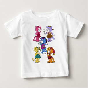 Camiseta De Bebé Boomi Cats