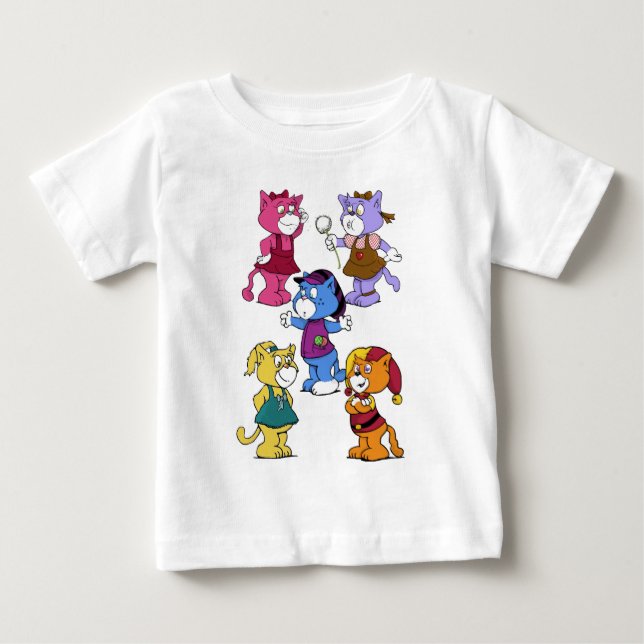 Camiseta De Bebé Boomi Cats (Anverso)