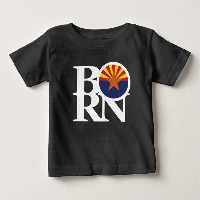 Camiseta De Bebé BORN Arizona (impresión frontal) (Anverso)