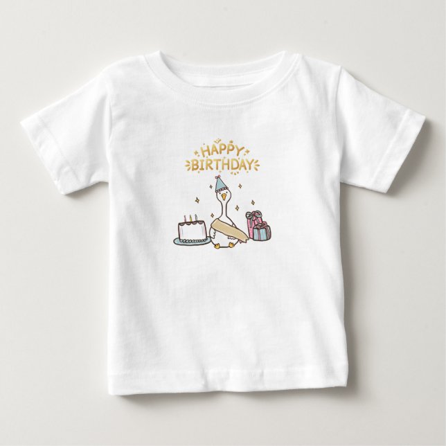 Camiseta De Bebé Born For Birthday Vibes (Anverso)
