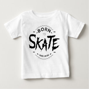 Camiseta De Bebé Born to skate