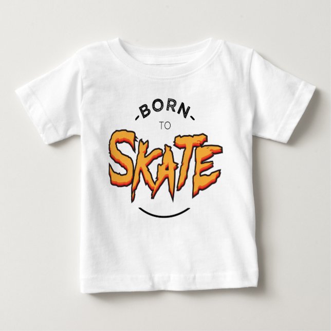 Camiseta De Bebé Born to skate (Anverso)