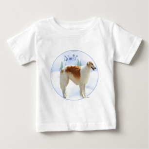 Camiseta De Bebé Borzoi Noel