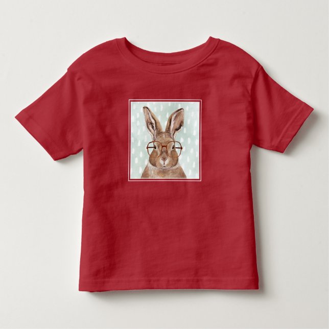 Camiseta De Bebé Bosque de cuatro ojos | Conejo conejo conejo (Anverso)