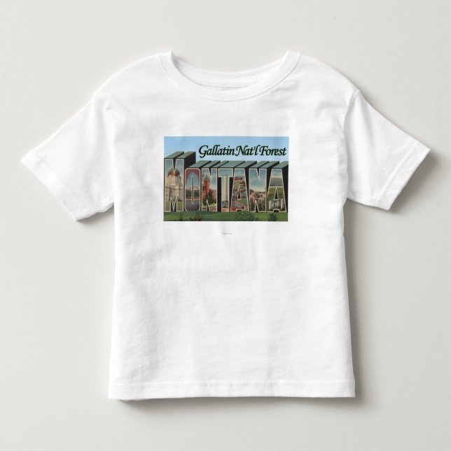 Camiseta De Bebé Bosque del Estado de la galatina, Montana (Anverso)