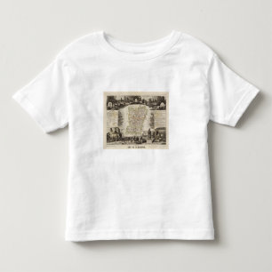 Camiseta De Bebé Bosque, límites del distrito