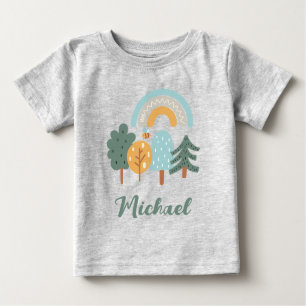 Camiseta De Bebé Bosque mágico del arcoiris