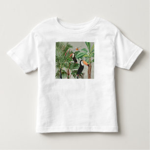 Camiseta De Bebé Bosque tropical y aves turcas