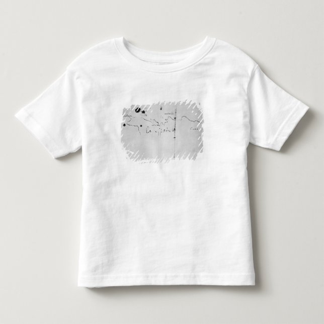 Camiseta De Bebé Bosquejo de la costa de Espanola, (Anverso)