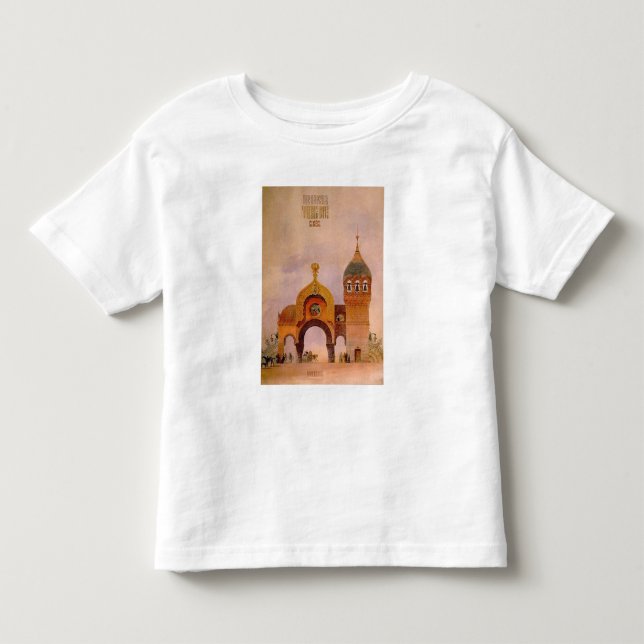 Camiseta De Bebé Bosquejo de una puerta en Kiev (Anverso)
